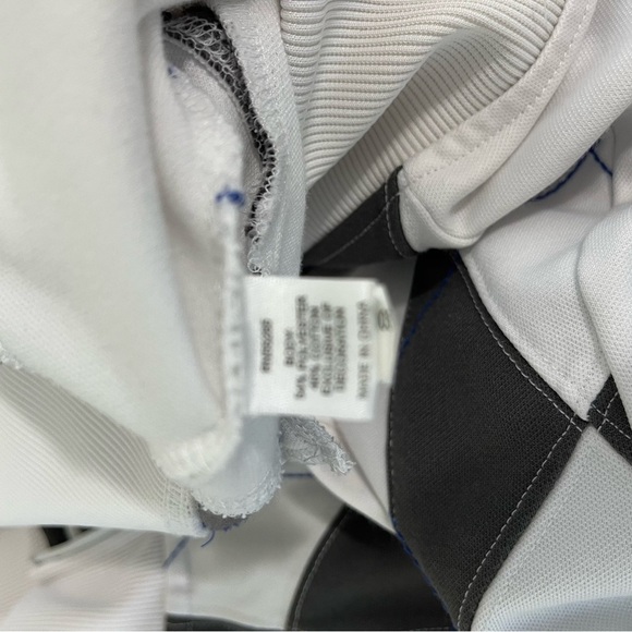 Express White Gray Argyle Full Zip Long Sleeve Jacket - Picture 11 of 15